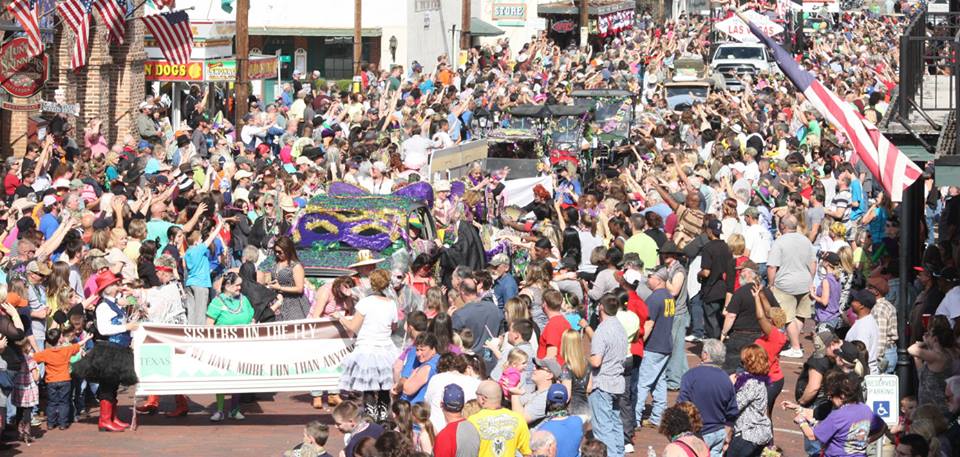 The Mardi Gras parade in 2014