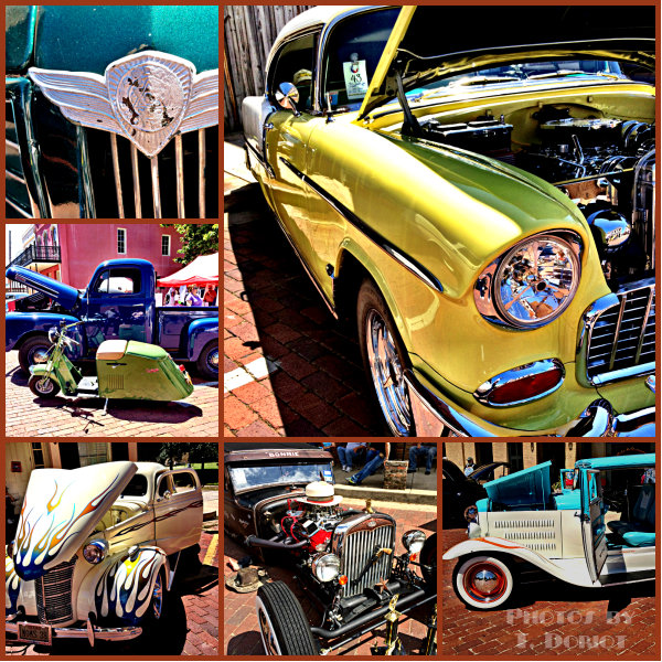 vintage car collage pictures